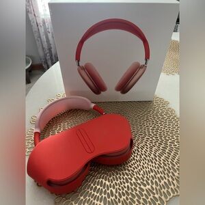 Apple Red and Pink Wireless Headphones